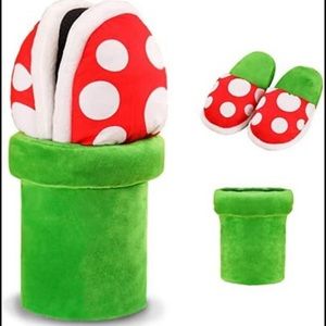 Mario Piranha Plant House Slippers
